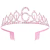 Diadema Corona Feliz Cumpleaños Infantil Fiesta Bebé Diamante Brillante Digital 3 Años 4 Años 5 Años 6 Años Accesorios para el Cabello
