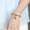 Pulsera de Cerámica Jingdezhen Cuentas de Porcelana Cuerda de Mano Tejida para Pareja Nueva Cuerda de Mano Artística de Cuentas Chinas Estudiante de Arte de Nicho