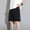Shorts Masculino de Seda Gelada para Atacado Transfronteiriço, Tamanhos Grandes, Verão Fino para Corrida Esportiva, Soltos de Cinco Pontos, Shorts Casuais de Praia