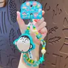 Auténtico Peluche Crayon Shin-Chan Cadena de Cuentas para Teléfono Móvil Serie Colgante Lindo Muñeco Colgante para Bolso de Muñeca Llavero para Coche