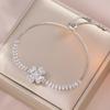 Colar Feminino Estilo Japonês-Coreano Transfronteiriço Rotativo Amor Zircônia Colar Nicho Estilo Ins Pulseira Moda terno Corrente Clavicular