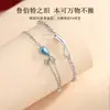 Pulseira de Casal Lágrimas de Rupert Masculina e Feminina Design de Nicho Novo Fashionável Luxo Leve Sensação de Alta Qualidade Pulseira para Namorada Presente
