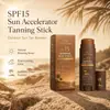 Bastão de Bronzeamento Outdoor para Comércio Exterior Transfronteiriço, Bastão de Bronzeamento Corporal de Cor Bronze Natural, Creme de Bronzeamento Solar Refrescante, Hidratante e Delicado