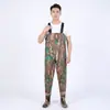 Macacão impermeável, conjunto de chuva de meio corpo, calça de chuva com botas de chuva, calça de pesca de couro, conjunto de pesca masculino de corpo inteiro, design espessado para pesca em reservatório