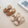 Birkenstocks de Desenho para Meninas 2026 Primavera/Outono Novo Estilo Moda Infantil Versátil Solado Macio Sapatos de Princesa Sapatos Casuais para Crianças Médias/Grandes