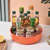 Suporte Giratório Multifuncional para Condimentos Cozinha Prato Redondo para Frutas Caixa de Armazenamento Suporte Doméstico para Armazenamento de Cosméticos