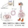 Conjunto de decoração de ganso para varanda transfronteiriça, ornamentos de jardim, acessórios de roupa de ganso, decoração de feriado, roupas de boneca, estoque do fabricante