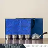 Set de Té Kung Fu de Alta Gama Plateado con Tetera y Tazas de Té Plateadas con Patrón Estilo Chino, Set de Té Portátil para Viaje, Regalo Souvenir