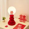 Presente de Casamento para Recém-Casados: um Par de Lâmpadas Eternas para Decoração de Sala de Casamento, Abajures Vermelhos, Luminárias de Cabeceira