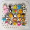 Zuecos de la Nueva Serie de Animales Transfronterizos con Hebillas de Flores, Luces LED Parpadeantes, Zapatos de Jardín de Gama Alta, Hebillas de Zapatos Combinables de Forma Independiente