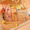 Elástico de cabelo com fivela de tigela de flor de ameixeira cor gelatina Acessórios de material DIY feitos à mão para mulheres Corda de cabeça Aro de cabeça Chapéu infantil Atacado