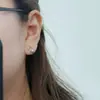 Moda Nova 2025 Nicho Vazado Estrela de Cinco Pontas Clipe de Osso da Orelha Simples Elegante Compacto Clipe de Orelha Sem Perfuração Mulheres Atacado
