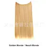 Mecha de Extensão de Cabelo em U Transfronteiriça para Mulheres, Extensão de Cabelo de Uma Peça com Fio de Pesca Grande, Mecha de Extensão de Cabelo Longo Liso Natural Invisível com Presilha