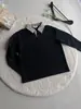 Camisa Polo Patchwork Espinha de Peixe com Gola 2026 Primavera/Outono Nova para Homens com Capuz de Manga Longa Falso Duas Peças Solto