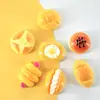 Brinquedo de Comida Pão Estilo Europeu Desenho Animado Acessórios de Cola de Creme Materiais Criativos para Capa de Celular Joias DIY Grampo de Cabelo Acessórios de Resina