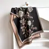 Cachecóis de Lã Pintura a Óleo Imitação de Caxemira Variedade de Cachecóis Quentes para Mulheres 2025 Inverno, Elegante de Alta Qualidade, Lenço Versátil de Dupla Finalidade