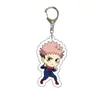 Mercancía de Anime Jujutsu Kaisen Llavero Acrílico Colgante Transparente Llavero de Doble Cara Llavero de Dibujos Animados