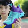 Zapatos de baloncesto para niños con hebilla giratoria transpirable de moda, zapatos de entrenamiento antideslizantes de malla para adolescentes, zapatilla de malla para niños medianos y grandes