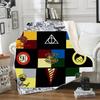 Manta Amazon Doble Engrosada Manta de Lana de Cordero Manta para Sofá Manta Cuadrada Serie Harry Potter Manta de Felpa