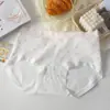 Ropa interior de algodón puro Clase A para mujer, cintura media, antibacteriana, entrepierna extendida, suave, cubre cadera, cómoda, para estudiante, talla grande, bragas