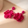 Brincos de Flor de Ráfia Artesanais de Alta Qualidade e Elegantes para Mulheres, Deslumbrantes e Lindos Brincos de Estilo Boêmio para Fotografia de Viagem