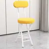 Silla plegable para el hogar con respaldo, silla acolchada suave, silla simple para escritorio, taburete plegable para dormitorio, taburete pequeño para balcón, portátil Xichen