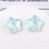 Cielo estrellado iridiscente semitransparente con purpurina, pentagramas tridimensionales coloridos, pegatinas, accesorios DIY para mujeres, materiales al por mayor
