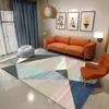 Nueva Alfombra de Piso Sala de Estar Dormitorio Lujo Ligero Alta Calidad Simple Cobertura Total Sofá Alfombra de Piso Grande Mesa de Café Limpiable Alfombra de Mesita de Noche