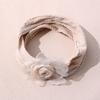 Comércio exterior Europa e Estados Unidos novos acessórios de cabelo para crianças bebê rede flor de imitação faixa de cabelo bebê elástico nylon faixa de cabeça atacado
