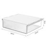 Caja de almacenamiento debajo de la mesa de oficina cajón oculto caja de acabado sin perforaciones escritorio de dormitorio cajón pequeño caja de almacenamiento