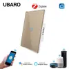 Interruptor Inteligente American Standard Tuya Zigbee Panel de Vidrio Soporta Voz Alexa Aplicación Interruptor Sencillo Cero Fuego Personalización