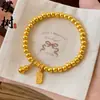 Pulsera de Calabaza Pequeña Fu Lu Estilo Mismo de Xiaohongshu para Mujer Retención de Color Duradera Ligera Lujo Temperamento Sensación de Alta Gama Diseño Nicho Pulsera