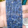 Natural 2 * 4mm espaçador contas soltas Imperador Shi Shoushan buraco reto ábaco contas diy pulseira colar acessórios contas