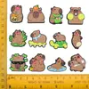 Encantadores Charms de Zapato de Goma Suave de PVC de Capibara Accesorios de Dibujos Animados de Capibara Crocs Decoración Desmontable para DIY Hebilla de Zapato