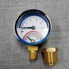 Manómetro de Temperatura y Presión Axial de 50 mm Manómetro de Presión para Calefacción por Suelo Radiante Manómetro de Temperatura y Presión Manómetro Integrado de Temperatura y Presión
