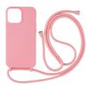 Funda con cordón para iPhone 16, resistente a caídas, con cierre de 15 pulgadas, esmerilada, para iPhone 14 Pro, funda cruzada con cordón.