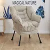 Sillón individual perezoso, silla de computadora para dormitorio universitario, sofá pequeño cómodo para balcón, reclinable suave para dormitorio con respaldo