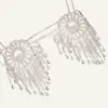 Estilo caliente europeo y americano redondo con ajuste de bisel de diamante cadena corporal de borla irregular cadena corporal06