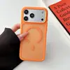 Agujero Grande Textura de Piel Mate Magnético Aplicable a Apple 17 Pro Max Sensación de Alta Gama 16 Estilo Coreano 15 Pareja 14 Funda para Teléfono 13