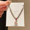 Lágrimas de la Galaxia~ Collar de Zirconia en Forma de Gota de Agua Estilo Dopamina Lujo Ligero, Cadena para Clavícula Moderna y Elegante, Accesorio de Estilo Nicho