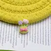 Kit de Materiais DIY para Artesanato com Cesta de Flores Miniatura para Liquidação, Buquê, Acessórios de Resina, Cola Creme
