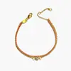 Pulsera de Plata S925 de Doble Capa con Hilo Rojo y Circonita Estilo Chino Apilable Delgada Blanqueadora para Mujer Pulsera Delgada Versátil Diaria