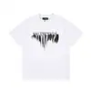 Camiseta de Verano Cruzada Bale25Ss Nuevo Estilo 260g Algodón Peinado Puro Hilo Doble Logo Impreso Lujo Accesible para Hombre y Mujer Manga Corta
