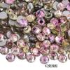 Não. 30 fundo plano diamante de vidro strass diy jóias de unhas redondas de cristal pedra caso do telefone móvel boneca vara broca cerca de 6,5 milímetros