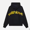 2025 Nuevo Otoño e Invierno Sencillas y Versátiles Sudaderas con Capucha para Hombre y Mujer Retro Americano Holgadas Sudadera Jacket con Letras Multicolor