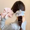 Elástico de Cabelo para Meninas com Coque, Lindo Acessório de Cabelo, Design de Coração Doce, Novo Elástico de Cabelo Flor de Cabelo de Alto Valor