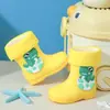 Botas de Lluvia para Niños Nuevas Dibujos Animados Lindas Niño Bebé Botas de Lluvia Niña Estudiante Niños Pequeños Zapatos de Agua Zapatos de Goma Impermeables