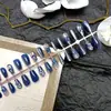 Unhas de Manicure Curtas, Médias e Longas Cravejadas com Diamantes, Venda Direta da Fábrica Unhas Pré-Fabricadas Personalizadas, 30 Peças Embaladas com Tiras de Unha Usáveis Codificadas