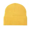 Gorro de Lana Tejido Estilo Coreano Otoño e Invierno Versátil Moda Cálido Cortavientos Protector de Orejas Elástico Gorro con Borde Enrollado Gorro de Moda