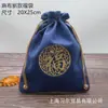 En stock bolsa de brocado al por mayor bolsa Wenwan empaque de tela bordado almacenamiento bolsa de lino tamaño extra grande con cordón Bolsa de la Suerte